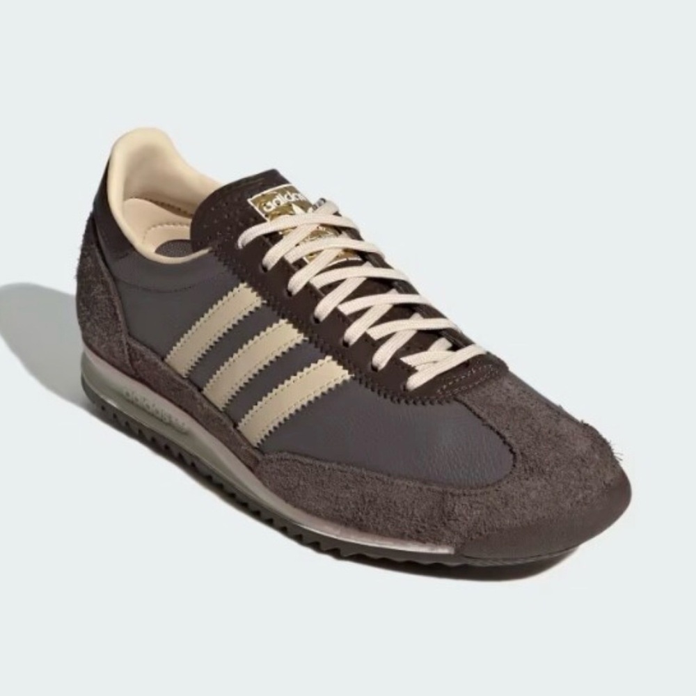Adidas Black and Tan Classic Sneakers